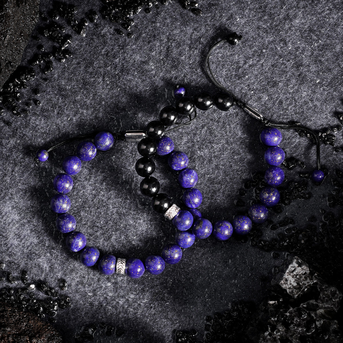 Guardian Series Bracelet Lapis Lazuli Black Onyx MMS004816BK