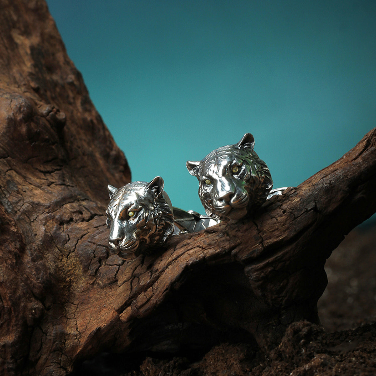 925 Silver Series-Tiger-Cufflinks MM2238S