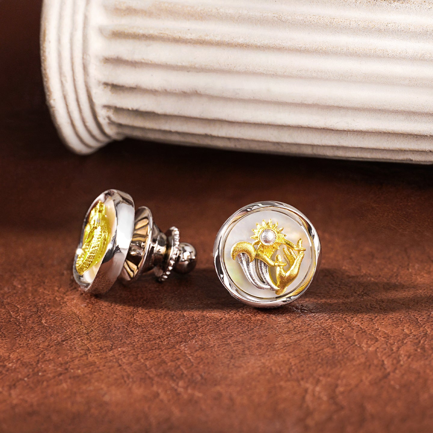 Éternel Gardien Zodiac pin MM2508P-TC Libra