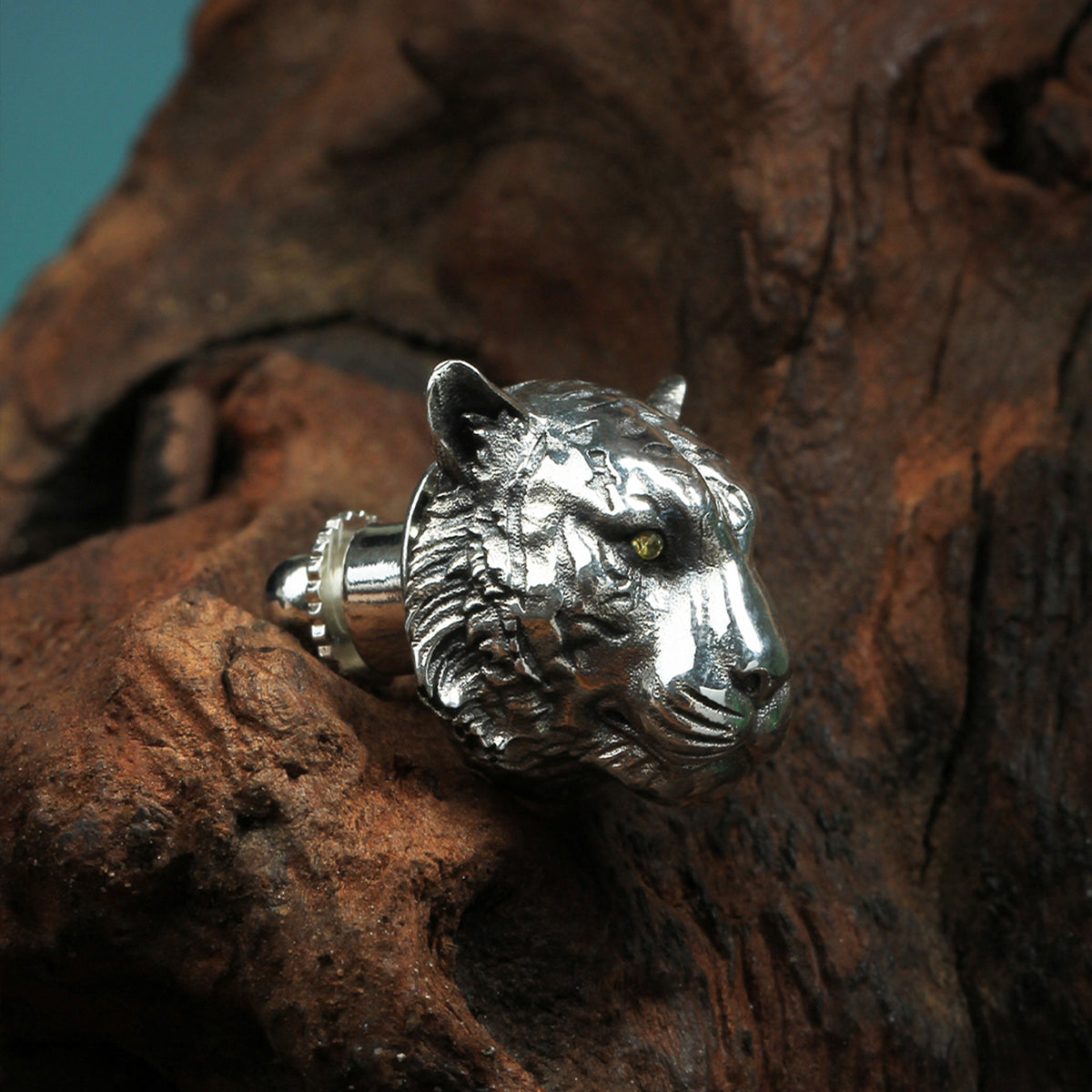 925 silver series-Tiger-brooch MM2238S-P