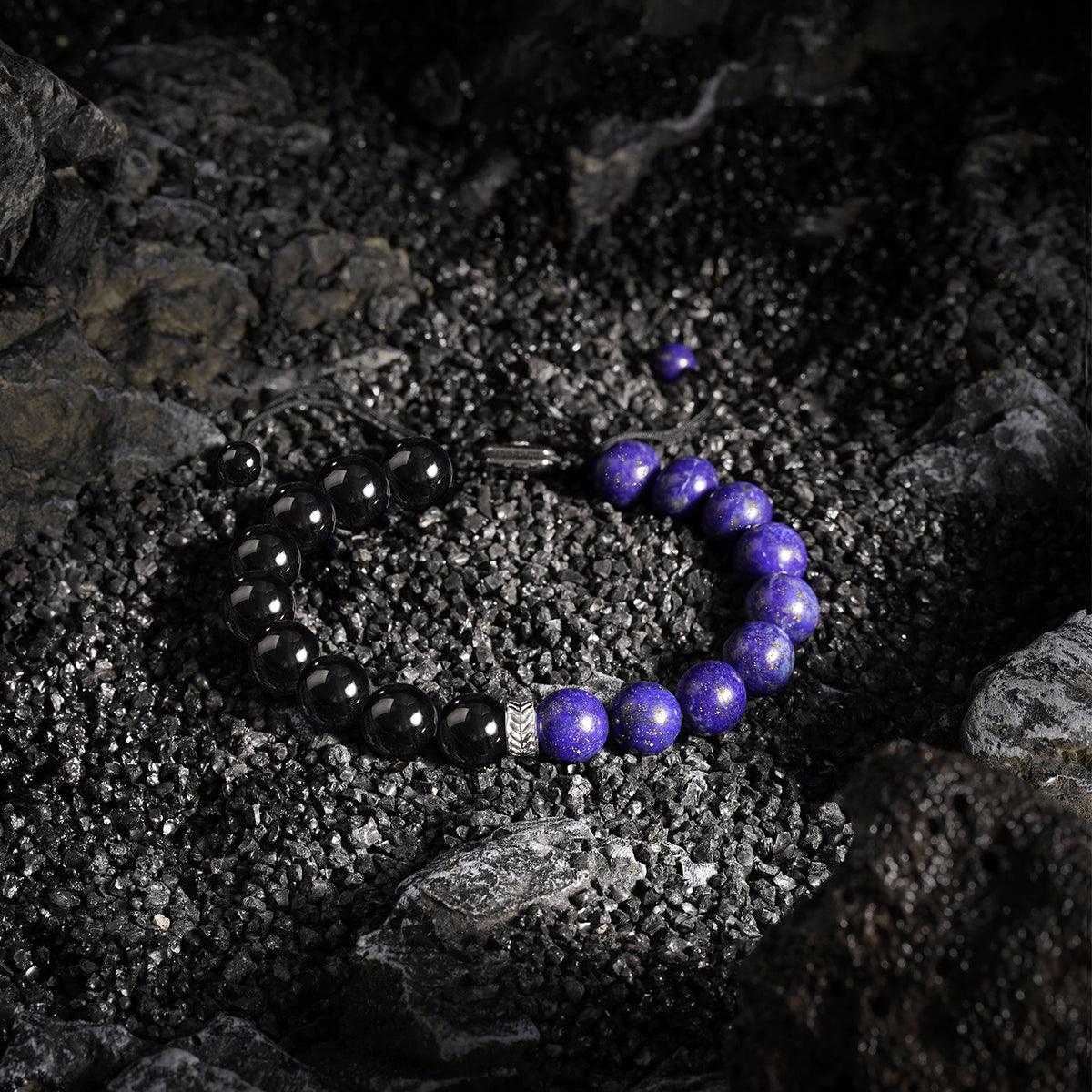 Guardian Series Bracelet Lapis Lazuli Black Onyx  MMS004816BK