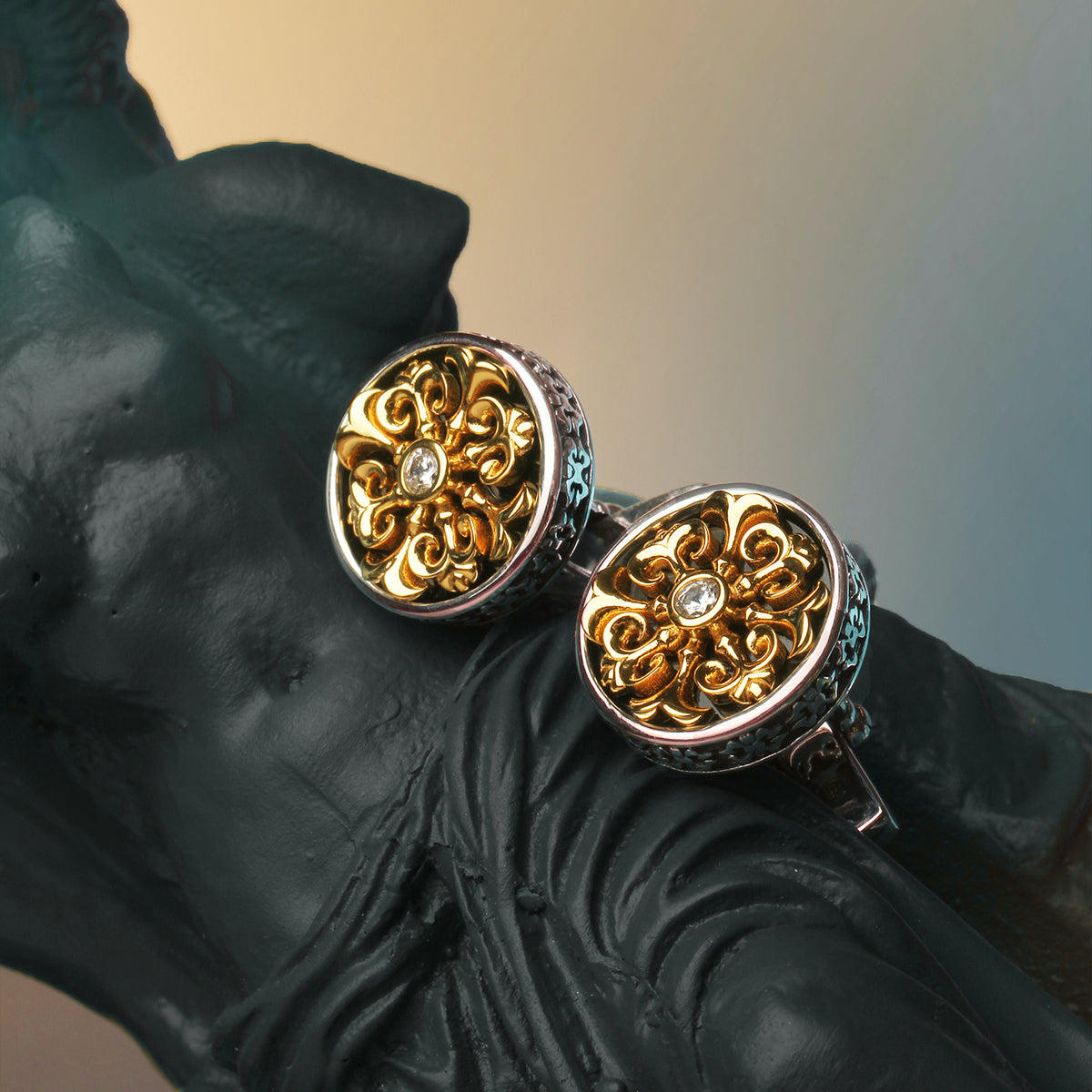 925 Silver Series-Baroque Dome 2 MM2241