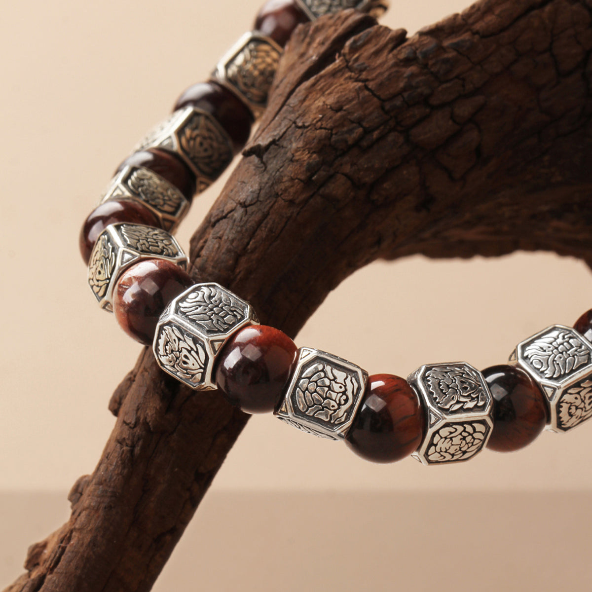 Spiritual Beast Sterling Silver Red Tiger's eye MBR-2209092