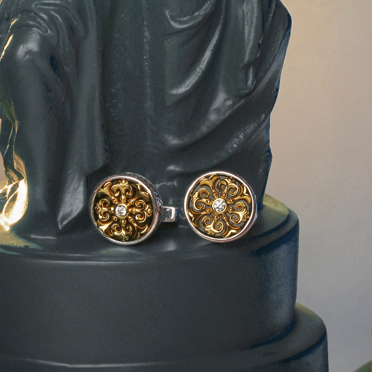 925 Silver Series-Baroque Dome 2 MM2241