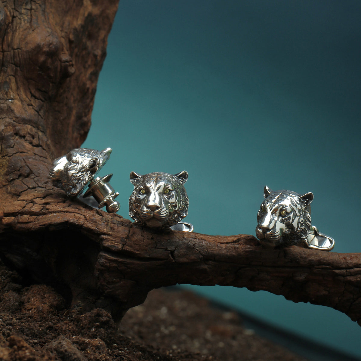 925 silver series-Tiger-brooch MM2238S-P