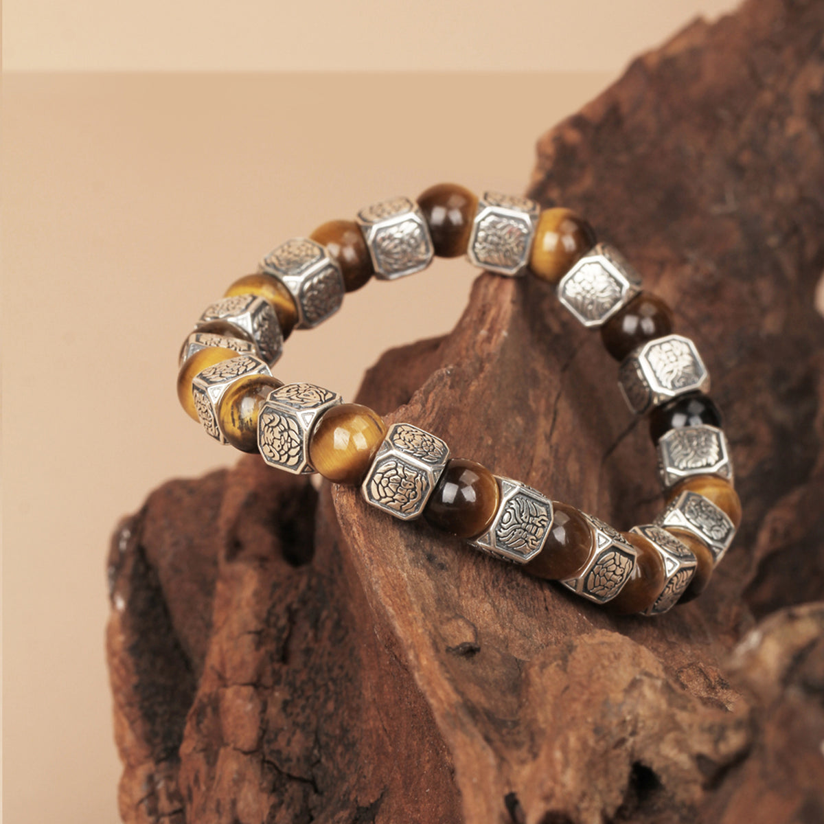 Spiritual Beast Sterling Silver Yellow Tiger's eye MBR-2209091