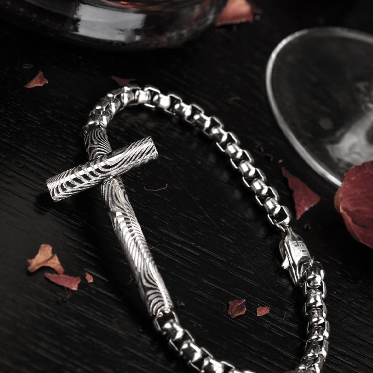 Asteroid Belt Titanium Steel Bracelet MBR-2107239