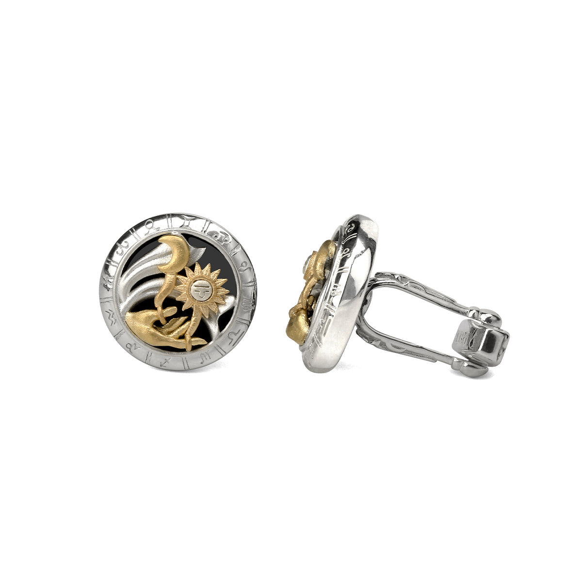 Astrology Libra twelve constellations series 925 silver cufflinks MM2311S