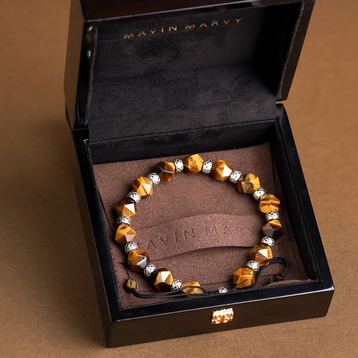 GoodLuck lucky series bracelet Golden Tiger Stone Eye MMS004810BK
