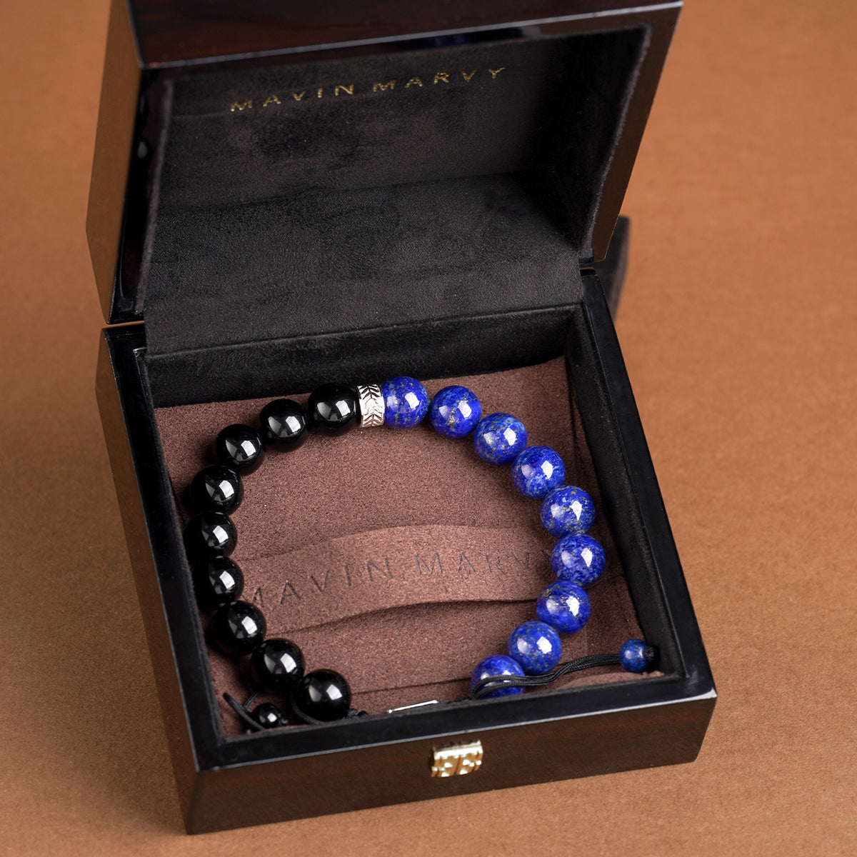 Guardian Series Bracelet Lapis Lazuli Black Onyx  MMS004816BK