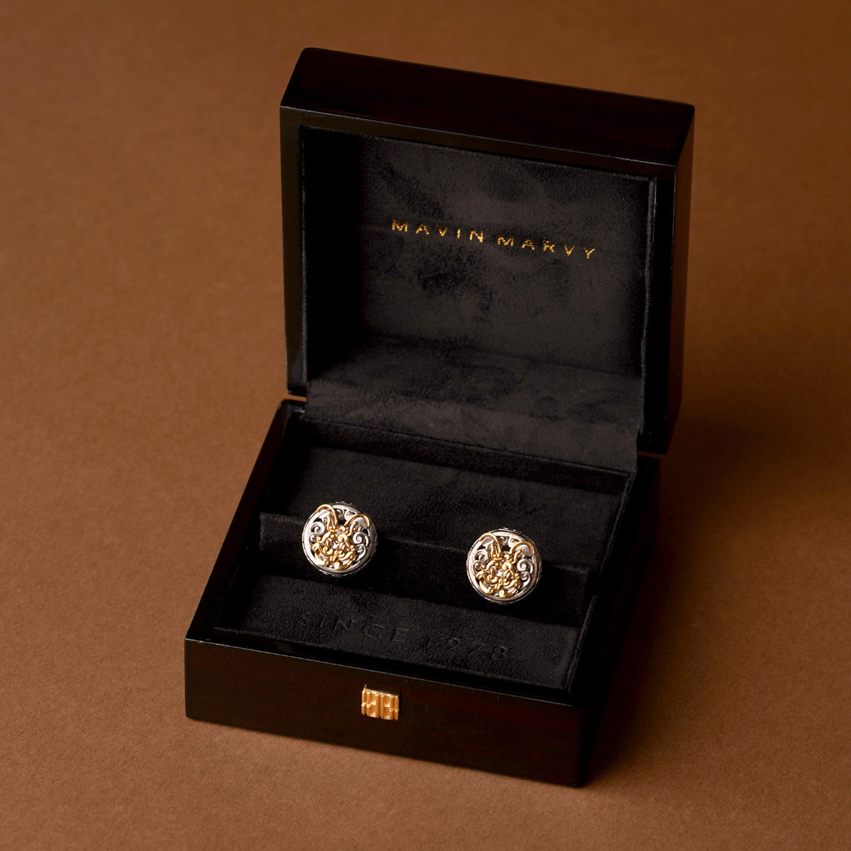 Bogu Pattern Series Mao Rabbit Cufflinks Twelve Zodiac Signs MM2317