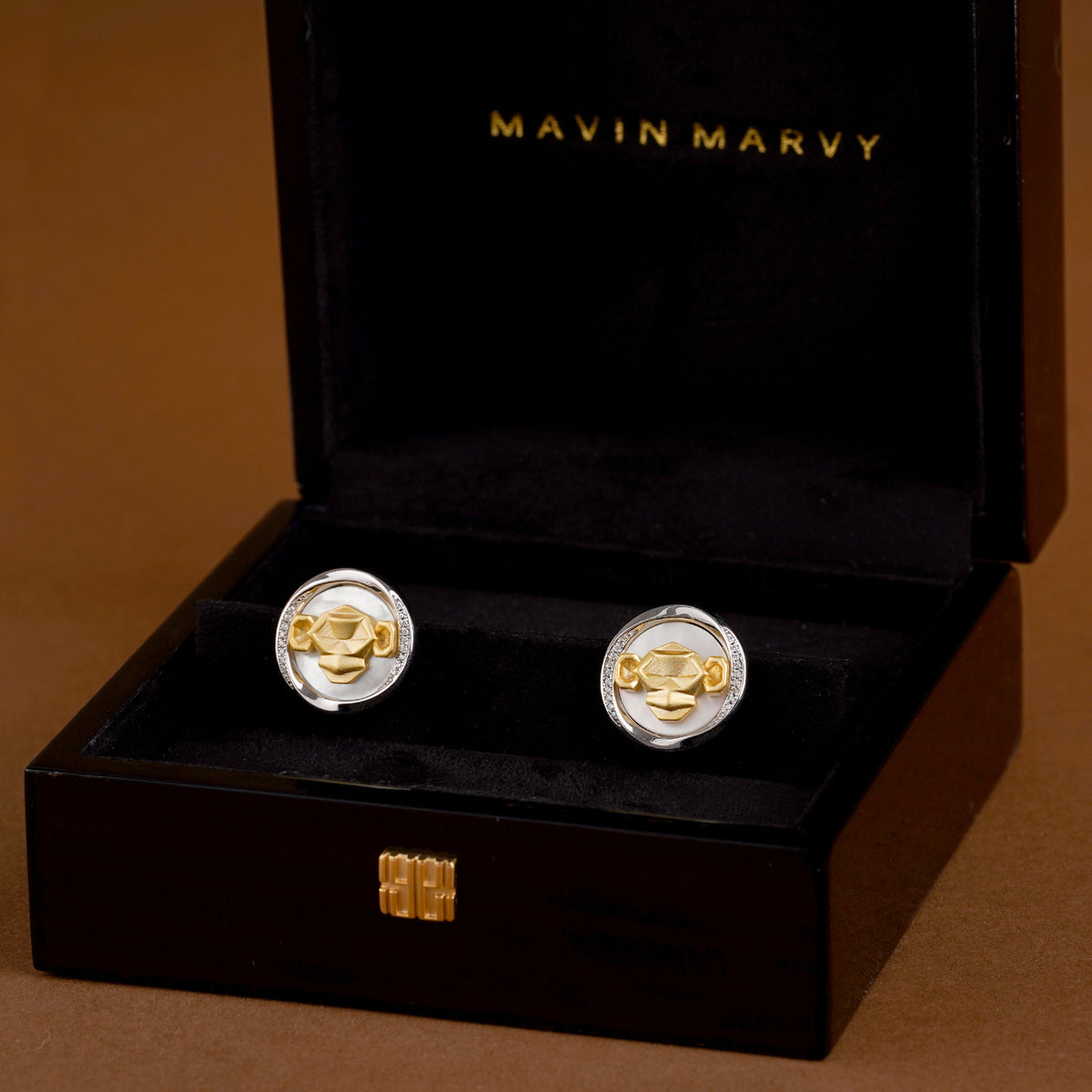 Mobius Series Zodiac Monkey Cufflinks MM2408S