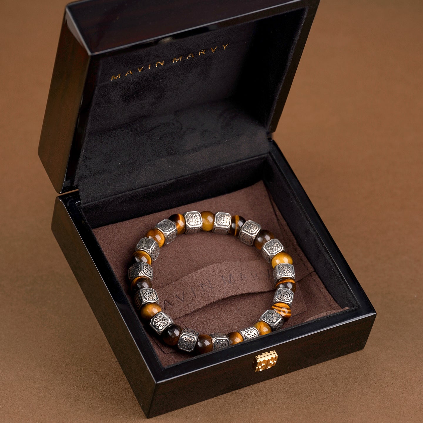 Spiritual Beast Sterling Silver Yellow Tiger's eye MBR-2209091