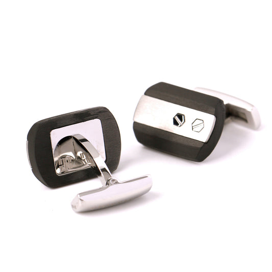 Ebony Series Steel Cufflinks - Models MM-E02 Elevate Your Style!