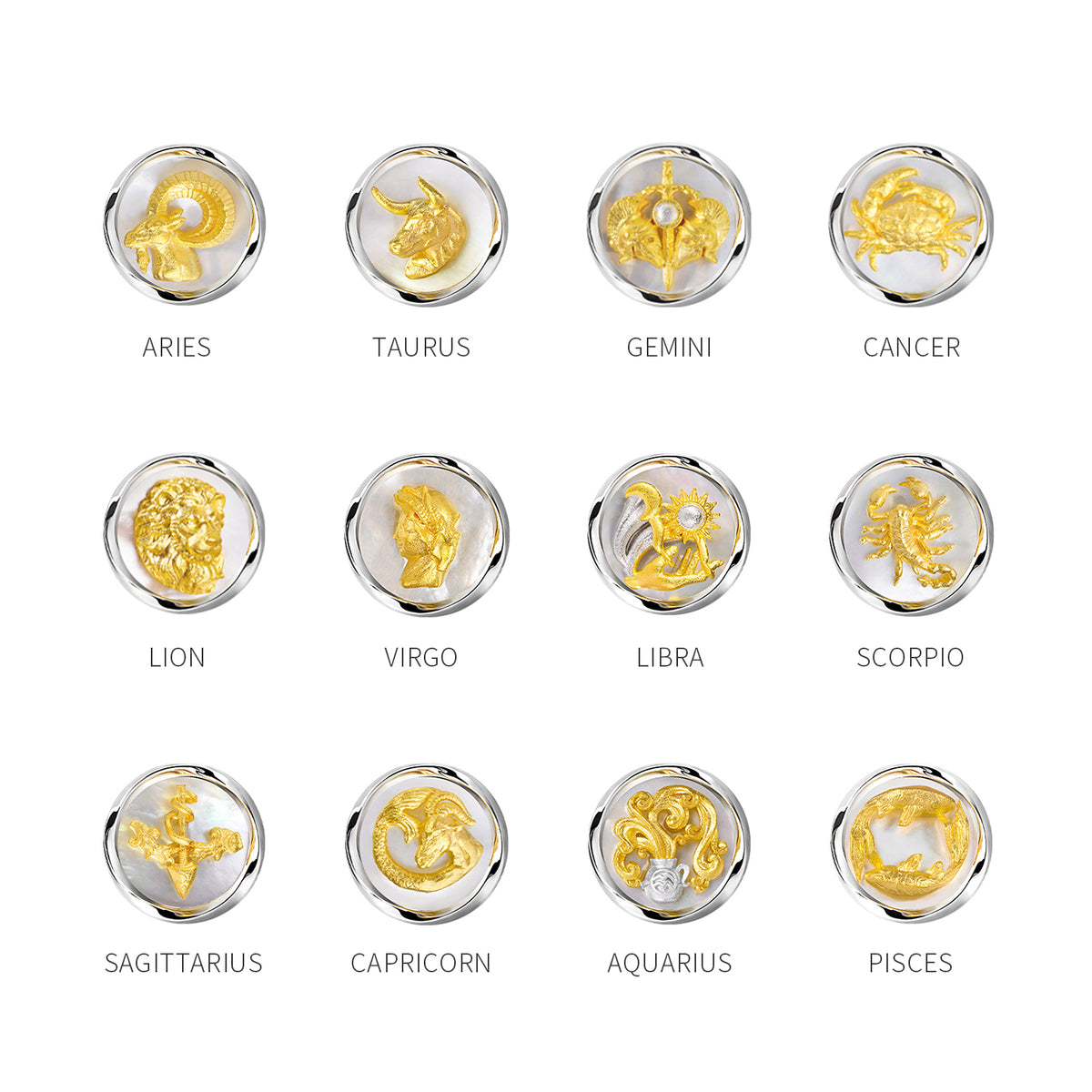 Éternel Gardien Zodiac pin MM2508P-SY Pisces