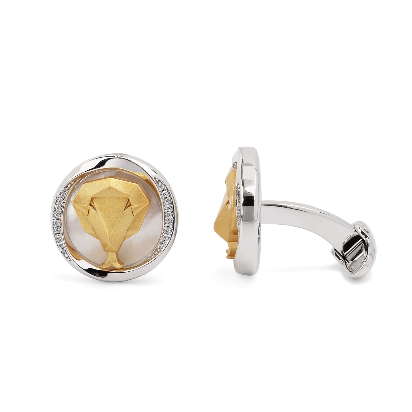 Mobius Series Zodiac Cobra Snake Cufflinks MM2405S