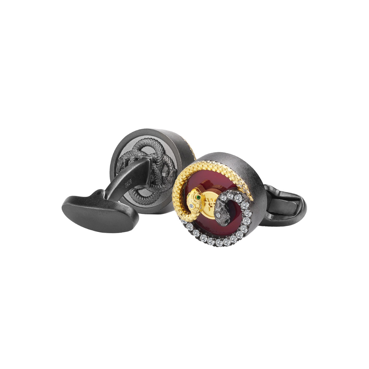 The Auspicious Spirit Snake cufflinks MM2501TG