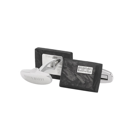 Ebony Series Steel Cufflinks - Models MM-E01 Elevate Your Style!
