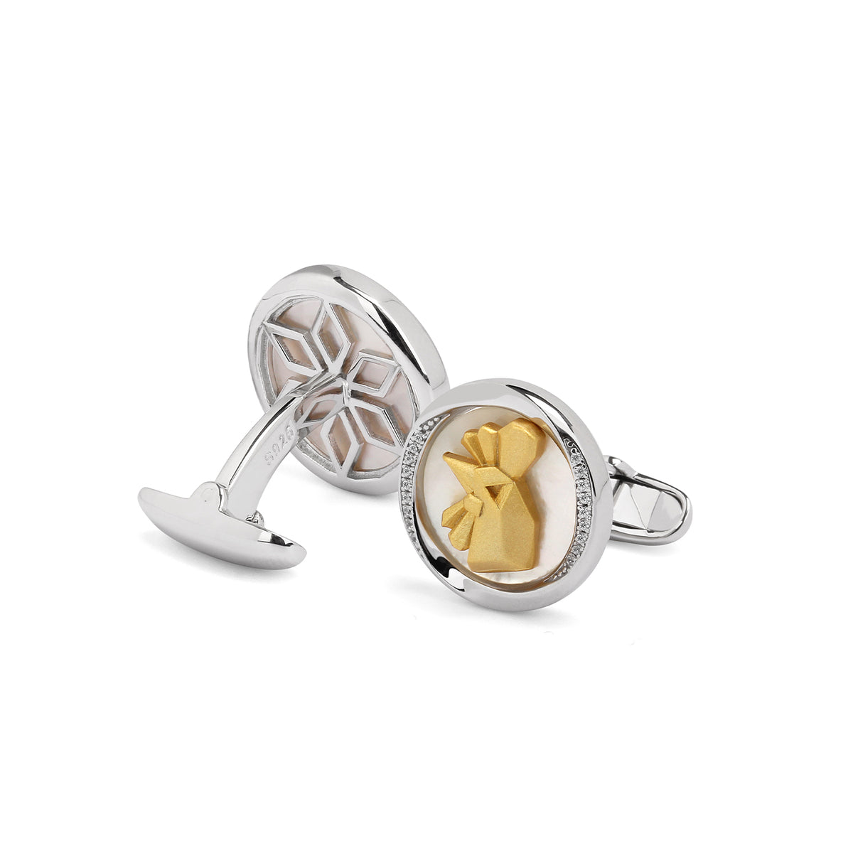 Mobius Series Zodiac Rooster Cufflinks MM2409S
