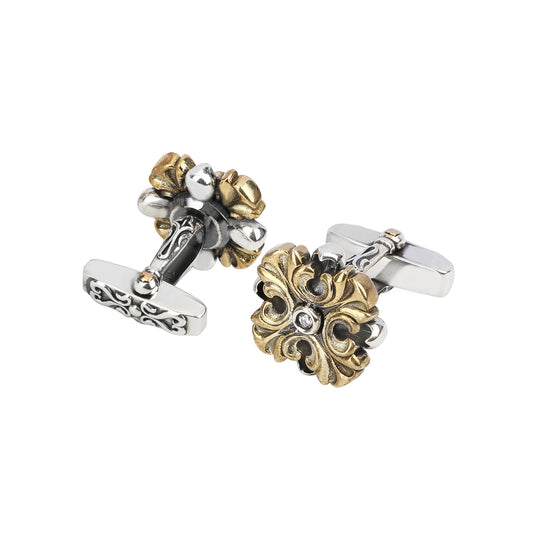 925 silver series four-leaf flower cufflinks MM2205S