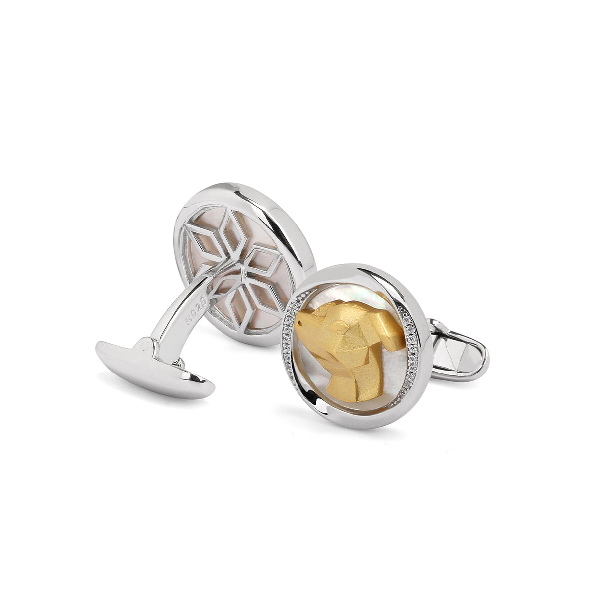 Mobius Series Zodiac Dog Cufflinks MM2410S