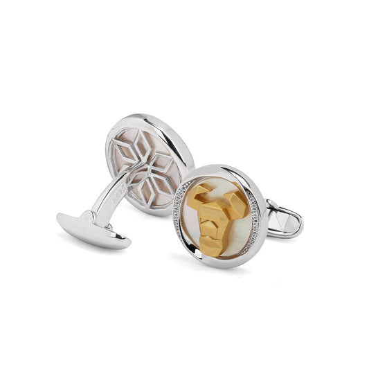 Mobius series Zodiac Ox cufflinks MM2402S