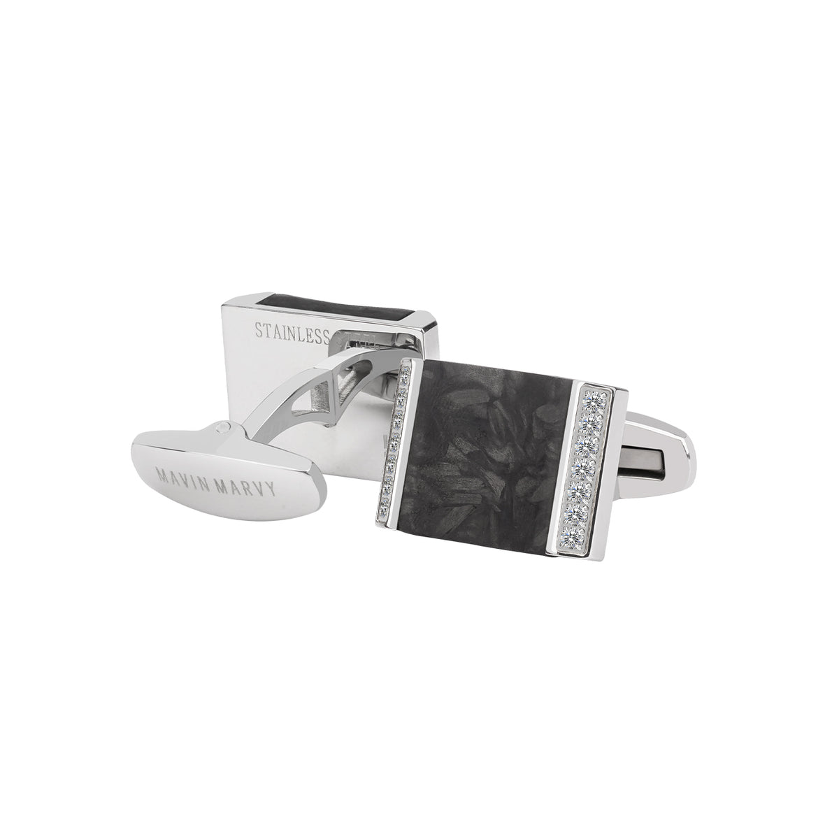 Ebony Series Steel Cufflinks - Models MM-E03 Elevate Your Style!