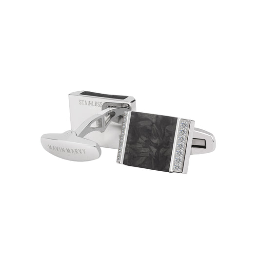 Ebony Series Steel Cufflinks - Models MM-E03 Elevate Your Style!