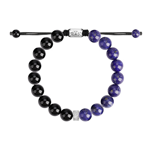Guardian Series Bracelet Lapis Lazuli Black Onyx  MMS004816BK