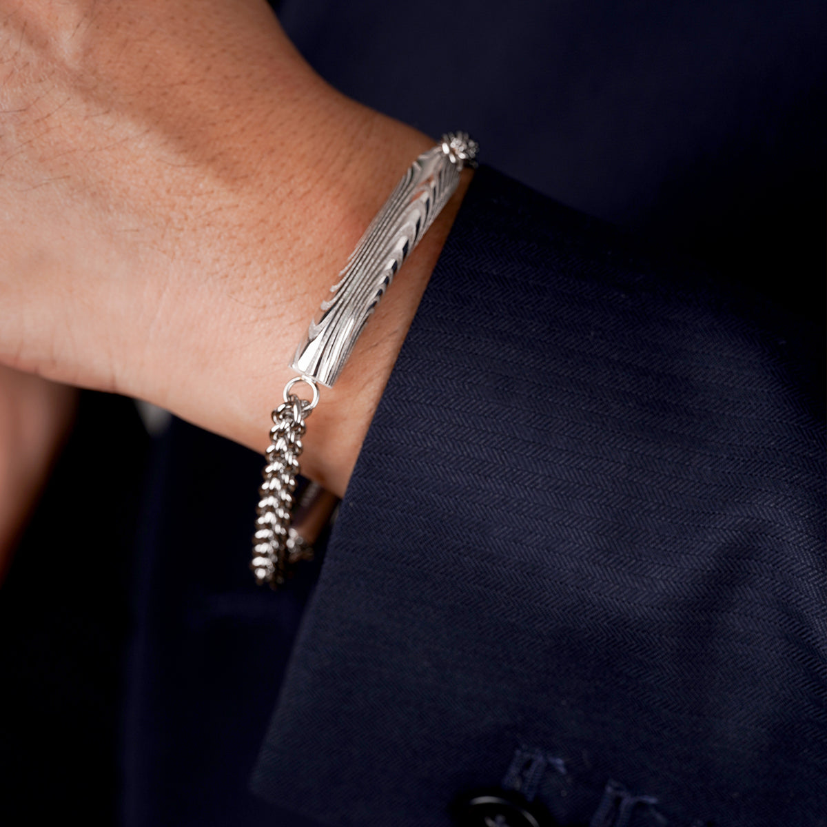 Asteroid Belt Titanium Steel Bracelet MBR-2107238