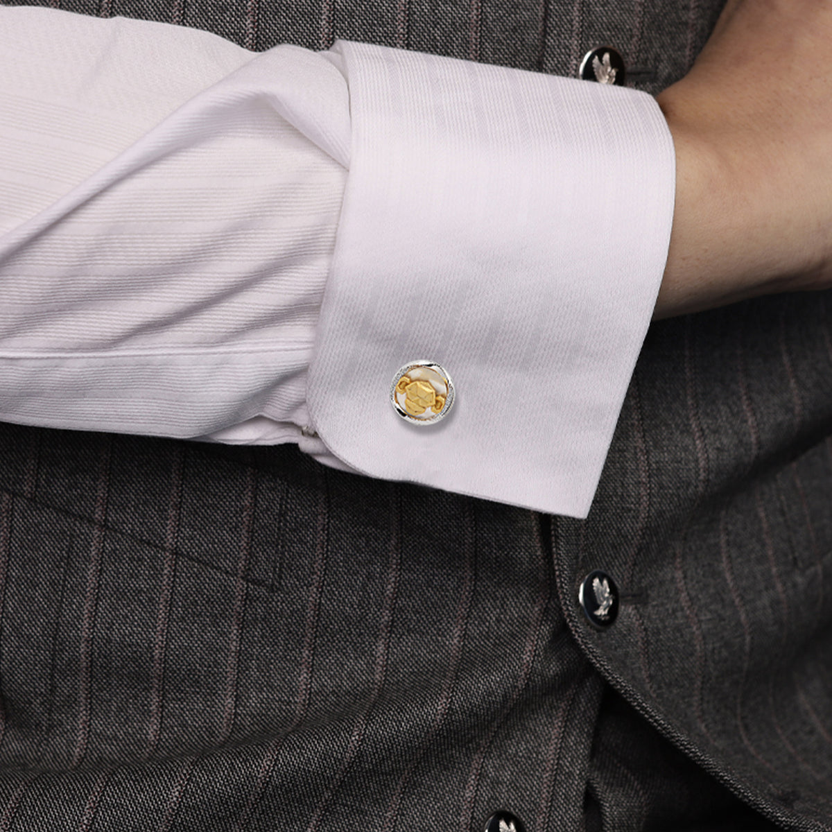 Mobius Series Zodiac Monkey Cufflinks MM2408S