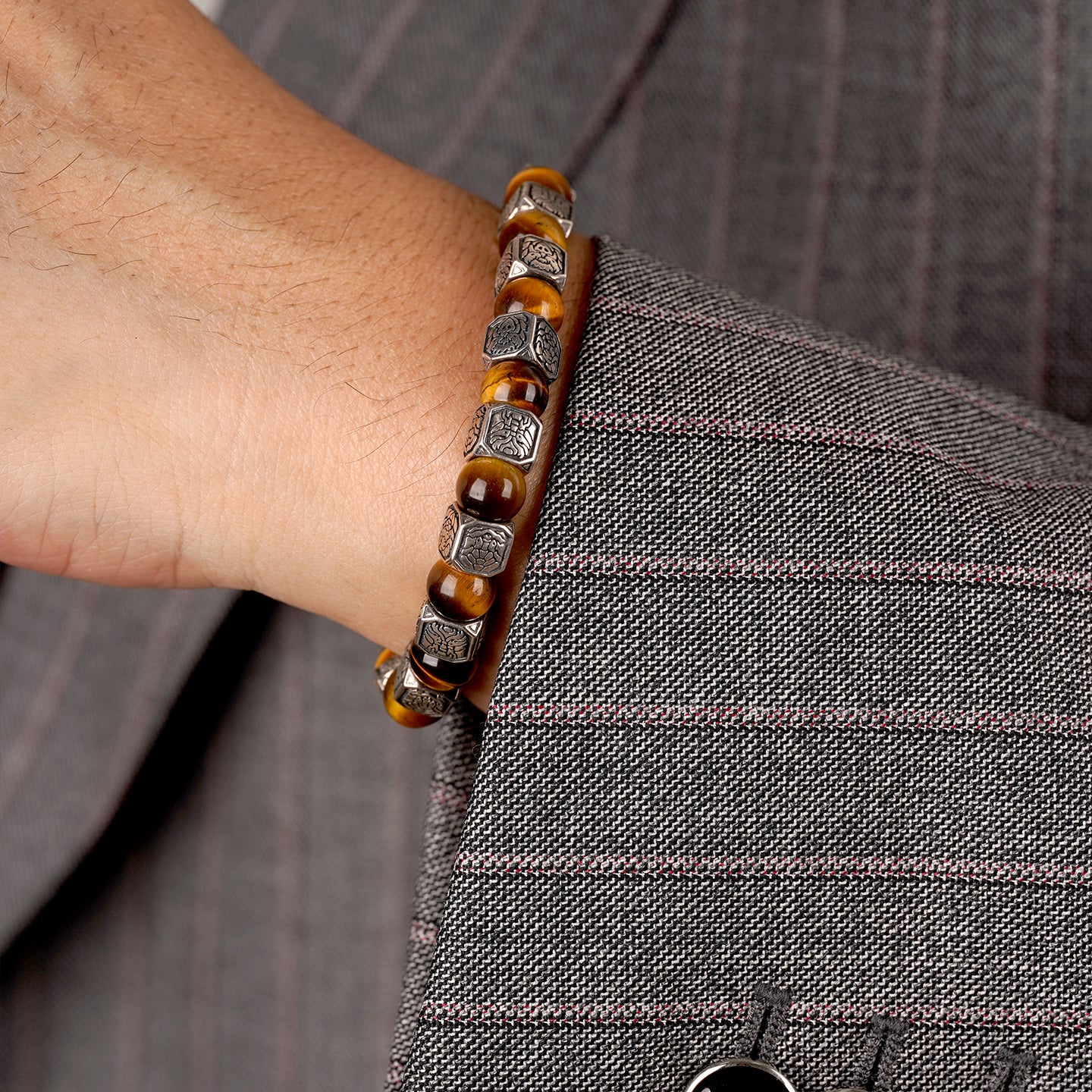Spiritual Beast Sterling Silver Yellow Tiger's eye MBR-2209091