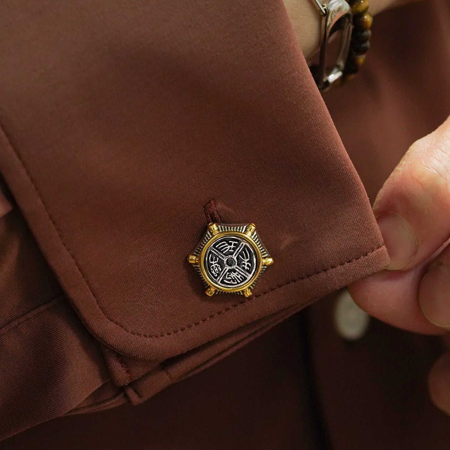 Eaves Tile Series Everlasting Joy cufflinks MM2213