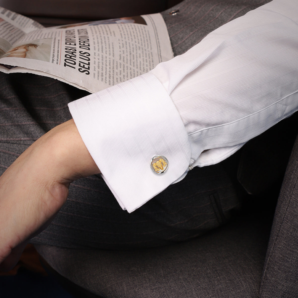 Mobius Series Zodiac Sheep Cufflinks MM2407S