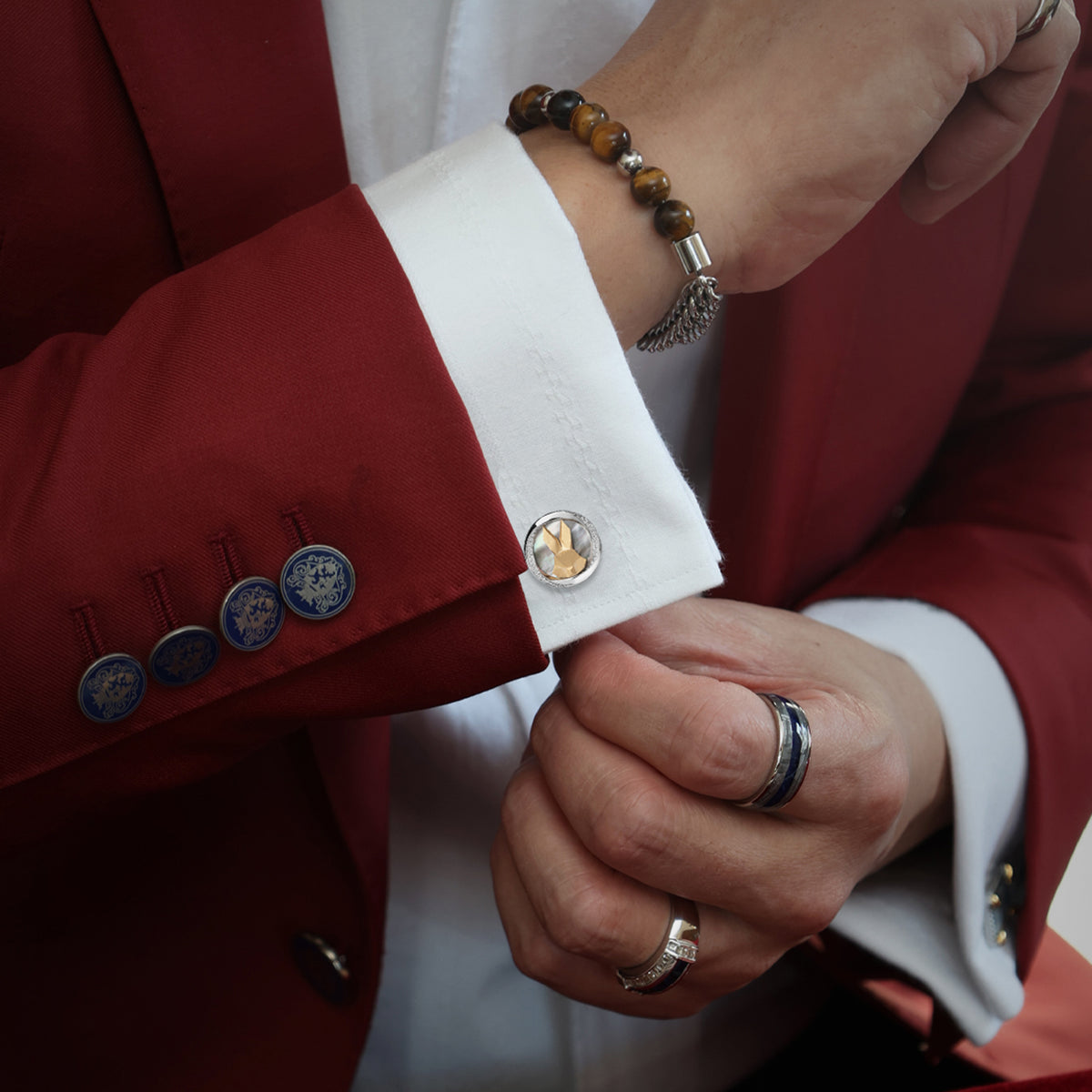 Mobius series Zodiac Rabbit cufflinks MM2301S