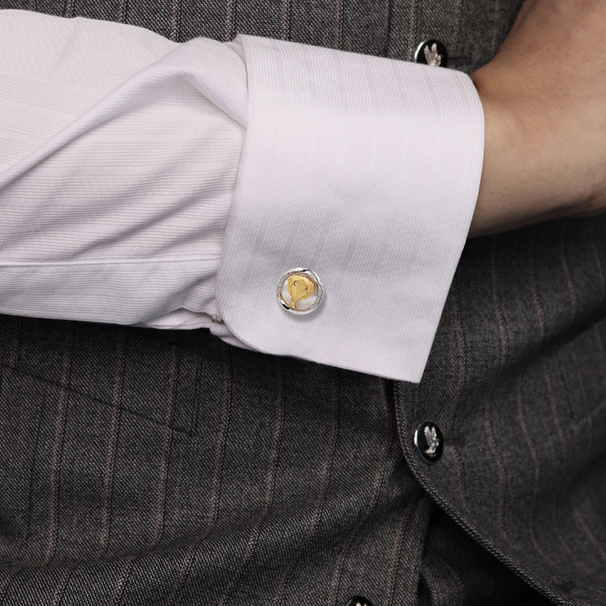 Mobius Series Zodiac Cobra Snake Cufflinks MM2405S