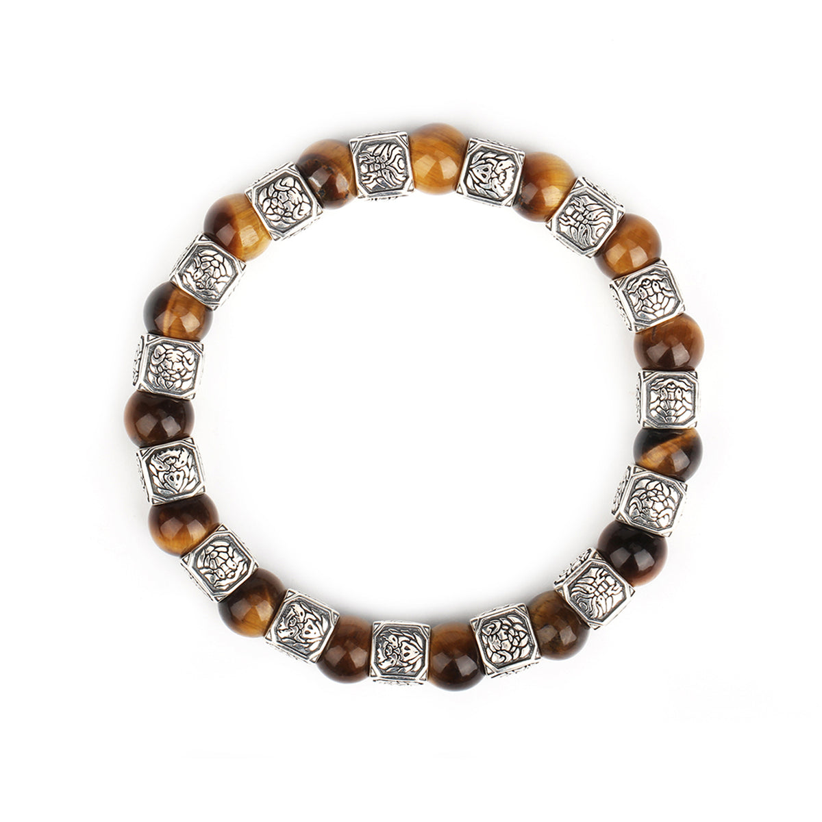 Spiritual Beast Sterling Silver Yellow Tiger's eye MBR-2209091