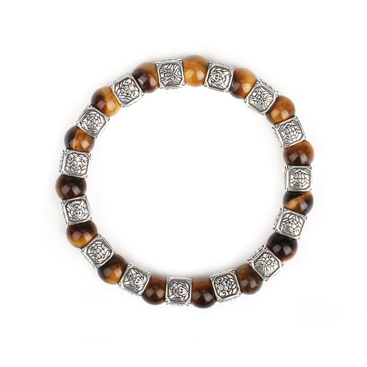 Spiritual Beast Sterling Silver Yellow Tiger's eye MBR-2209091