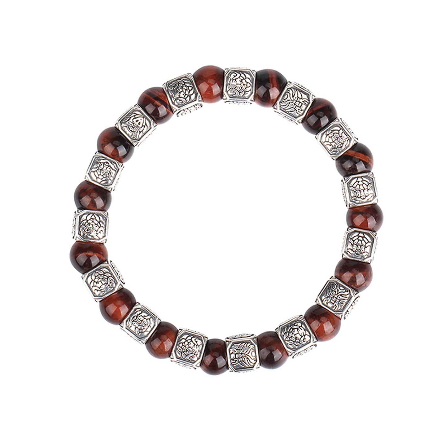 Spiritual Beast Sterling Silver Red Tiger's eye MBR-2209092