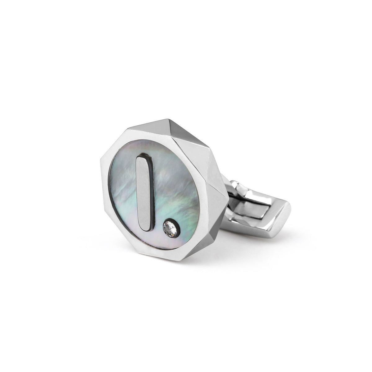 Barents Sea Chart - butterfly shell inlaid 26 letter series cufflinks MM2237A-Z Select one only